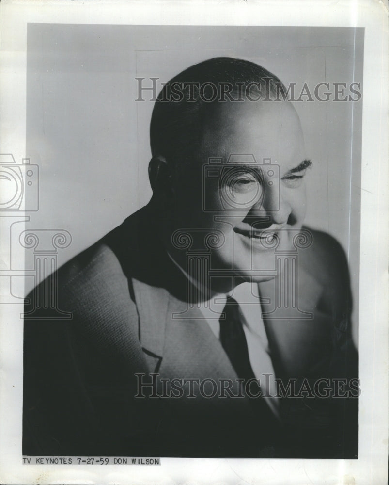 1969 Press Photo Don Wilson Fun With Benny Actor - Historic Images