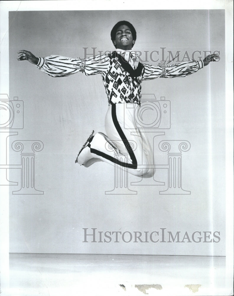 1973 Press Photo Ice Skater Atoy Wilson First Black Skater To Reach Stardom - Historic Images