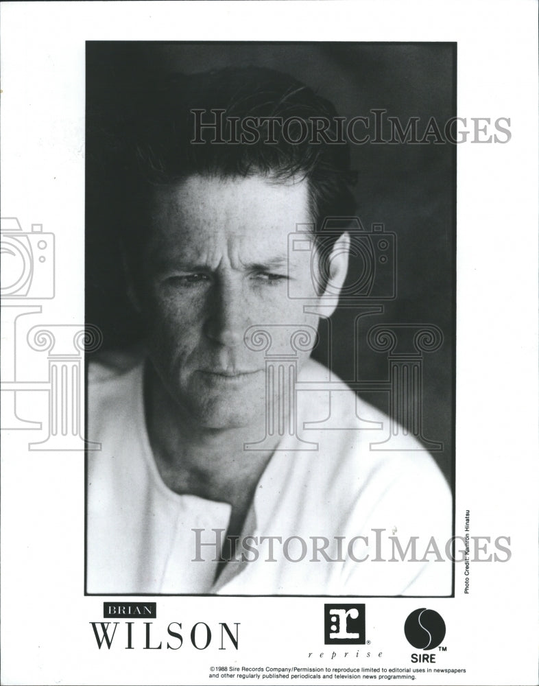 Press Photo Popular Singer Brian Wilson - Historic Images