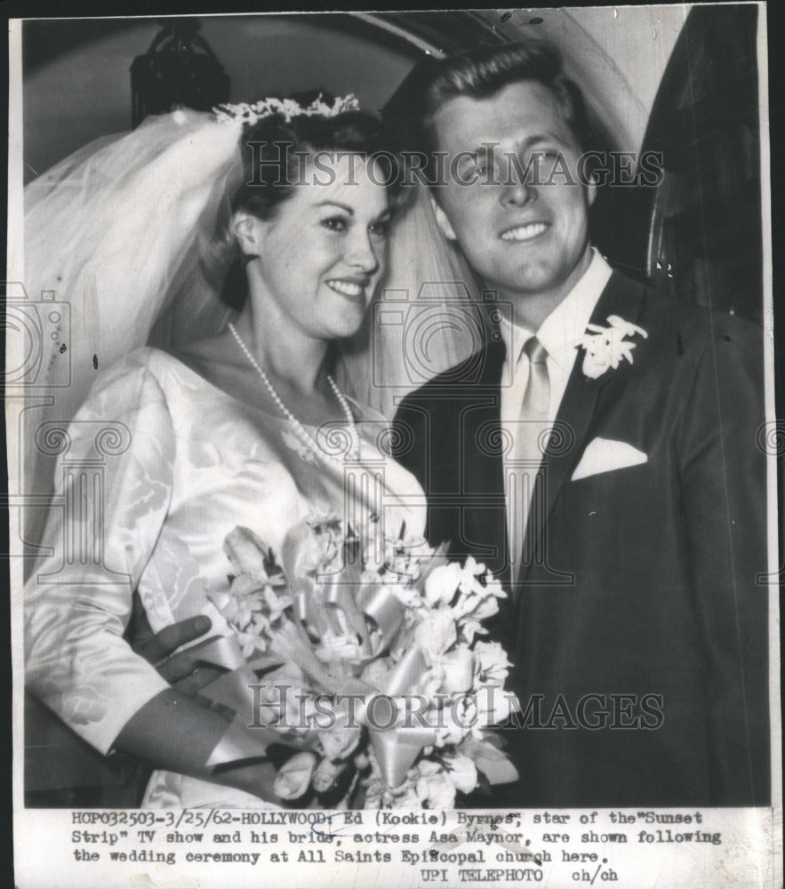 1962 Press Photo Edward &quot;Kookie&quot; Brynes, Asa Maynor, All Saints Episcopal - Historic Images