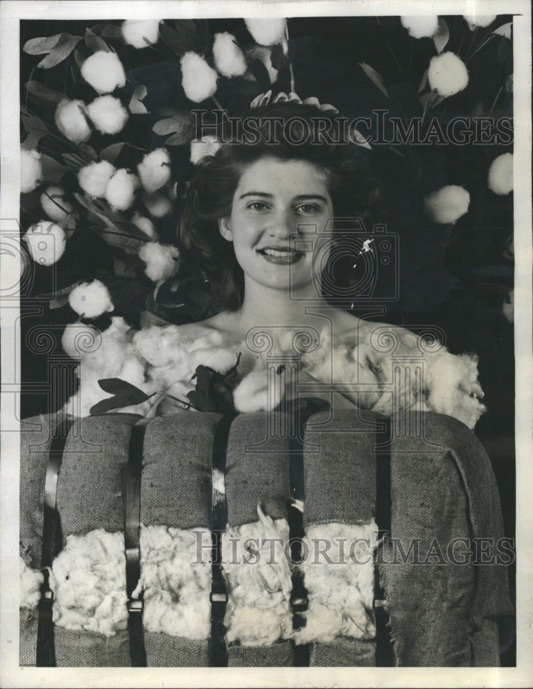 1943 Press Photo Bonnie Byler Tours for Cotton - Historic Images