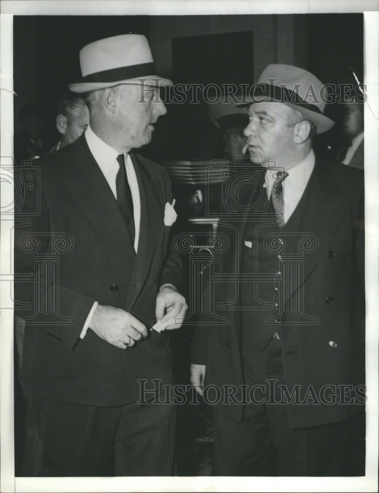 1938 Police Lieutenant Cuthbert Behan after being arrested for theft - Historic Images