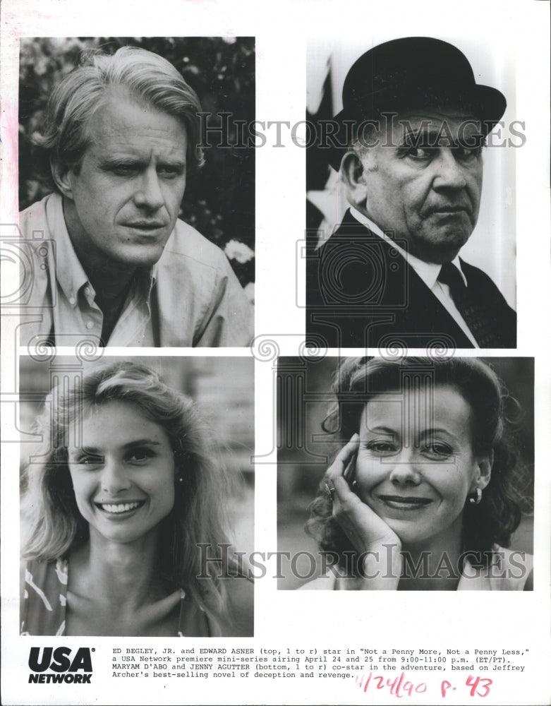 1990 Ed Begley Jr. & Edward Asner-Not A Penny More, Not A Penny Less - Historic Images