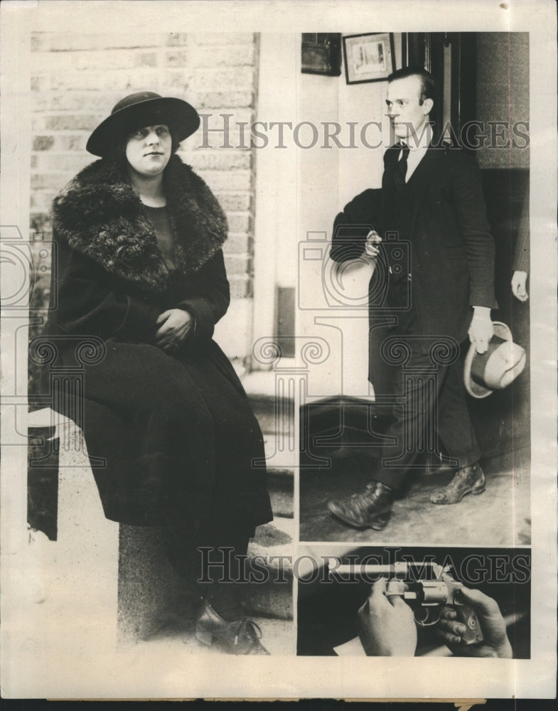 1923 Press Photo Anna Buzzi Housekeeper For Frederick Schneider Arrested - Historic Images