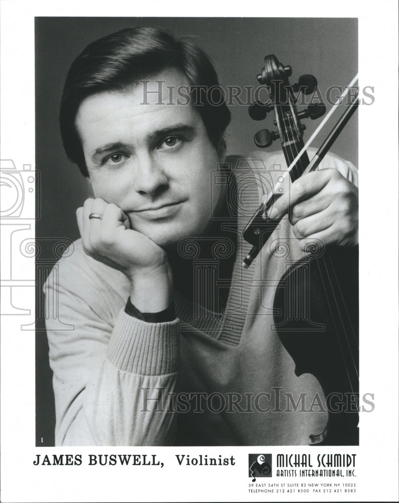 Press Photo James Buswell Violinist Michael Schmidt Artists International - Historic Images