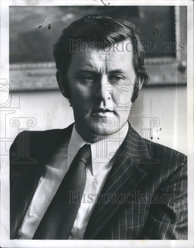 1974 Press Photo Michael O'Lears, Ireland Minister for Labor, Friendly Sons of - Historic Images