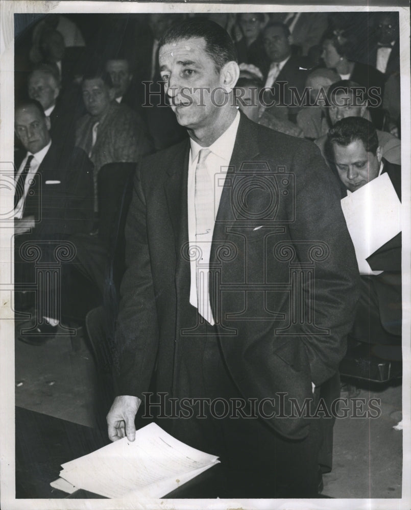 1959 Press Photo Richard O&#39;Keefe, AFL-CIO - Historic Images