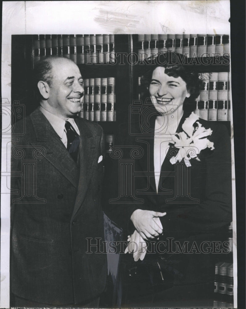 1950 Press Photo Mr. and Mrs. Eugene Ormandy - Historic Images