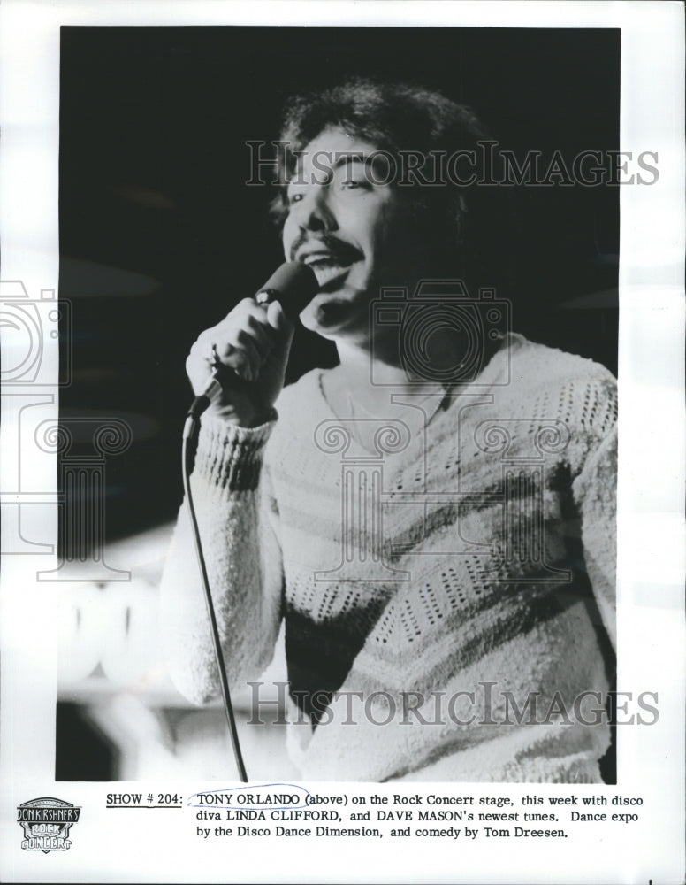 1978 Press Photo Tony Orlando - Historic Images