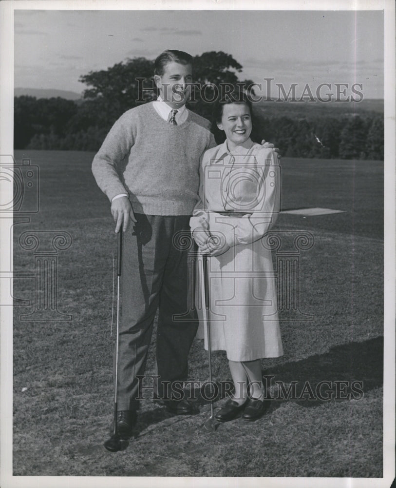 1947 Press Photo Mr. and Mrs. Harry O&#39;Hare - Historic Images