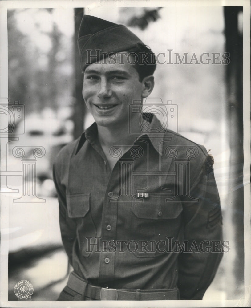 1944 Press Photo Sgt. Domenico Zaccardi from Boston - Historic Images