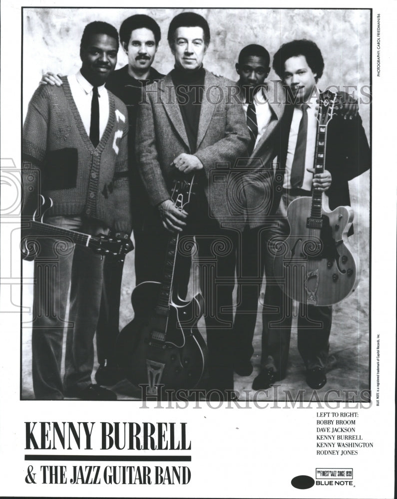 Press Photo Kenny Burrell and The Jazz Guitar Band. - Historic Images