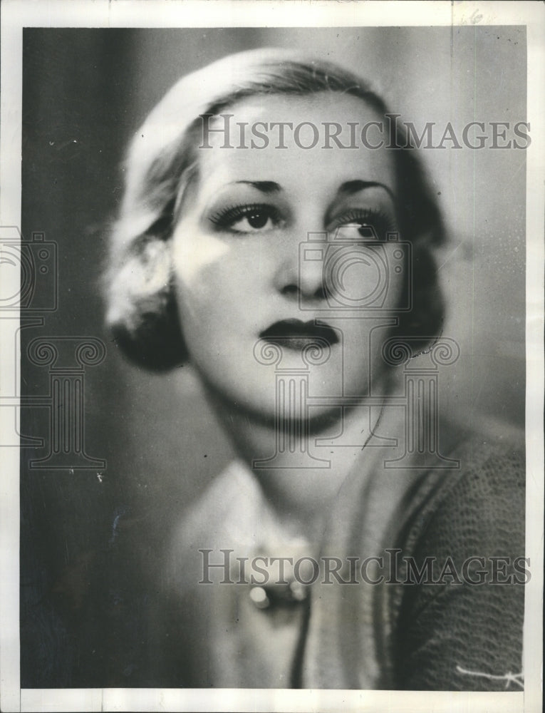 1936 Press Photo Actor Alda Deery - Historic Images