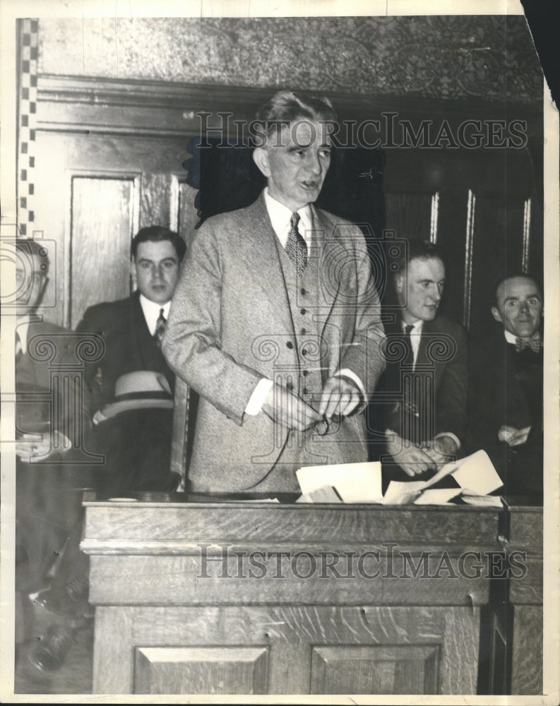 1936 Press Photo Attorney Patrick Delaney - Historic Images