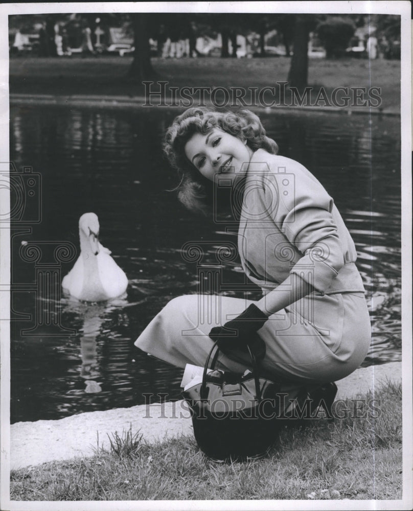 1955 Press Photo Toba Stevens of the Baltimore Civic Opera - Historic Images