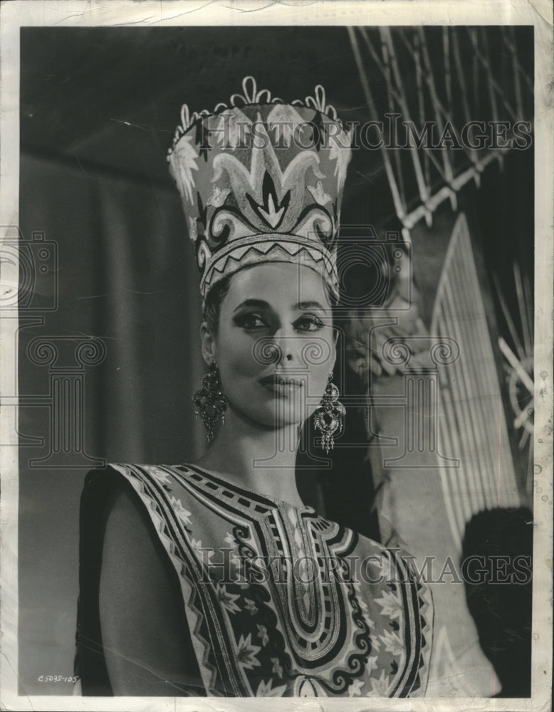 1961 Press Photo Rita Gam in &quot;King of Kings&quot; - Historic Images