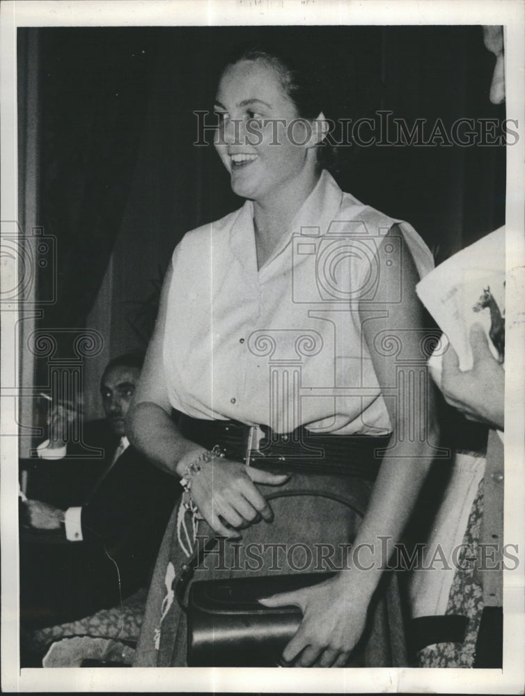 1954 Press Photo Italian Princess Maria Pia Daughter Of King Umberto - Historic Images