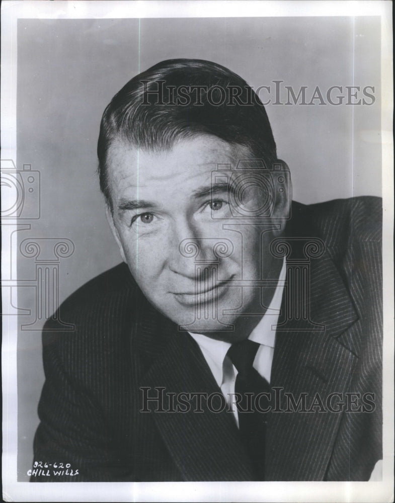 1956 Press Photo Chill Wills Actor - Historic Images