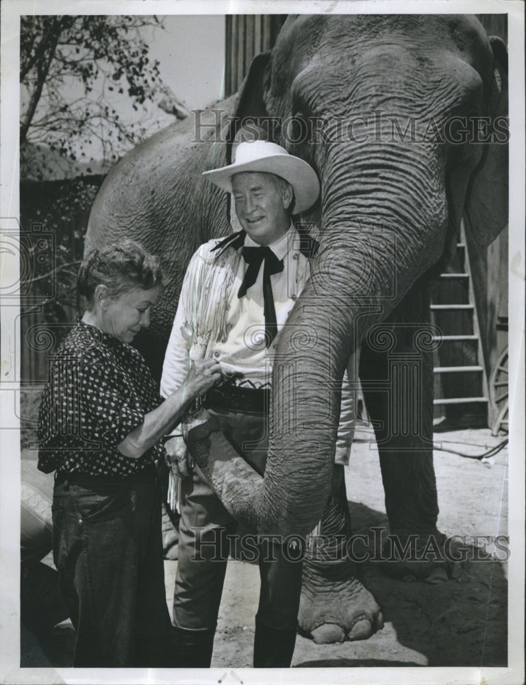 1961 Chill Wills in "Frontier Circus" - Historic Images