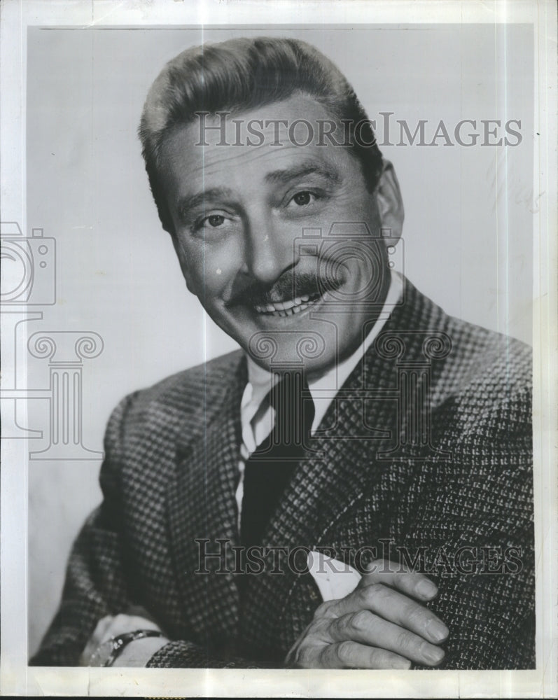 1955 Press Photo Actor Leon Ames - Historic Images