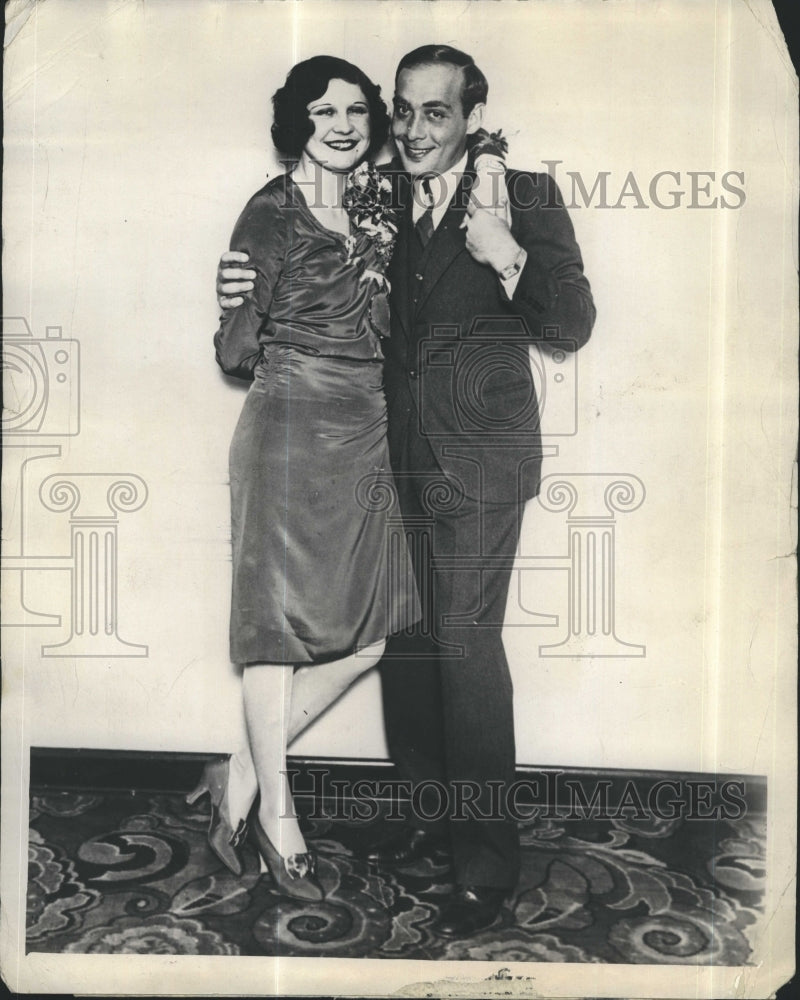 1929 Press Photo Actress Lita Grey Chaplain and Actor Charles Chaplin - Historic Images