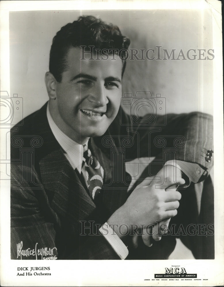 1942 Press Photo Dick Jurgens American swing music bandleader. - Historic Images