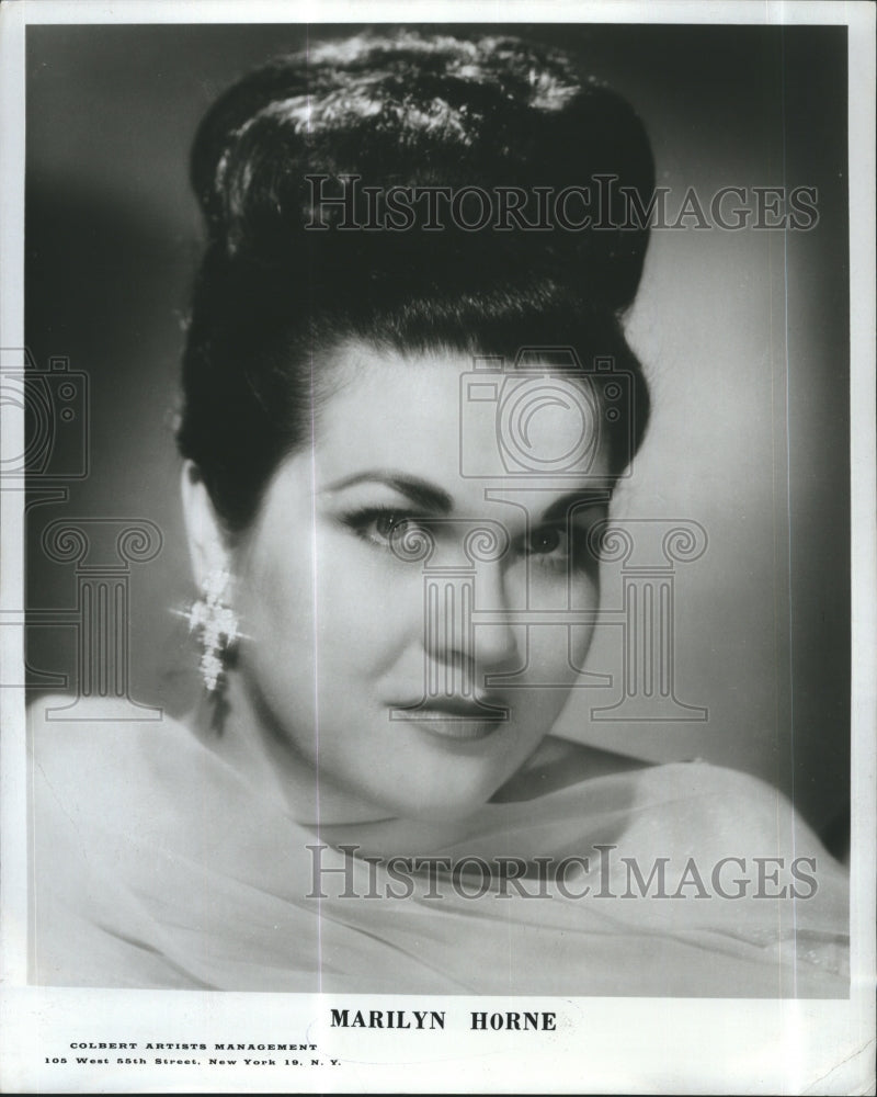 1966 Press Photo Marilyn Horne Opera Singer - Historic Images