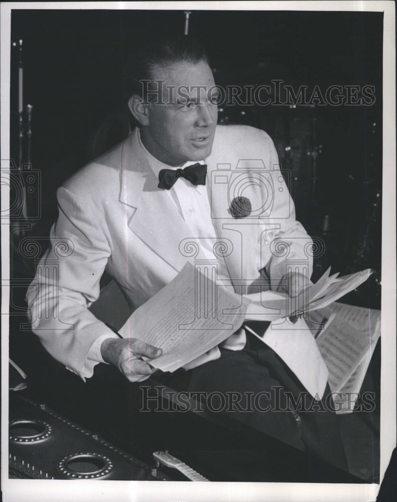 1949 Press Photo Horace Heidt, Original Youth Opportunity Program - Historic Images