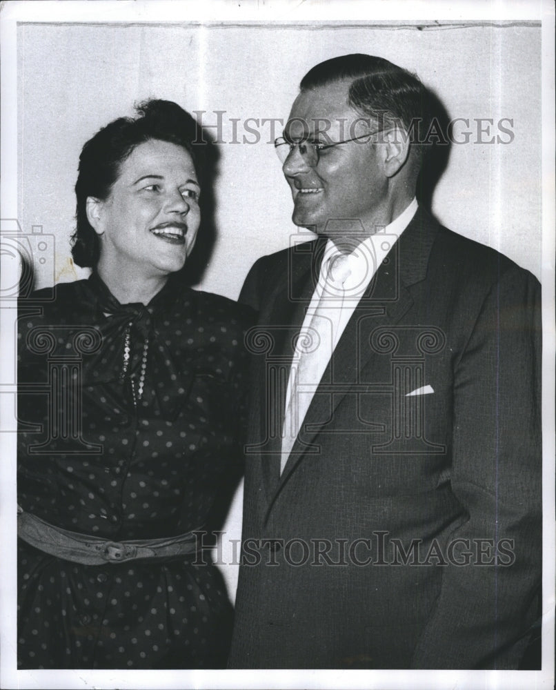 1953 Press Photo Winifred Heidt, Walter Williken, Call Me Madam - Historic Images