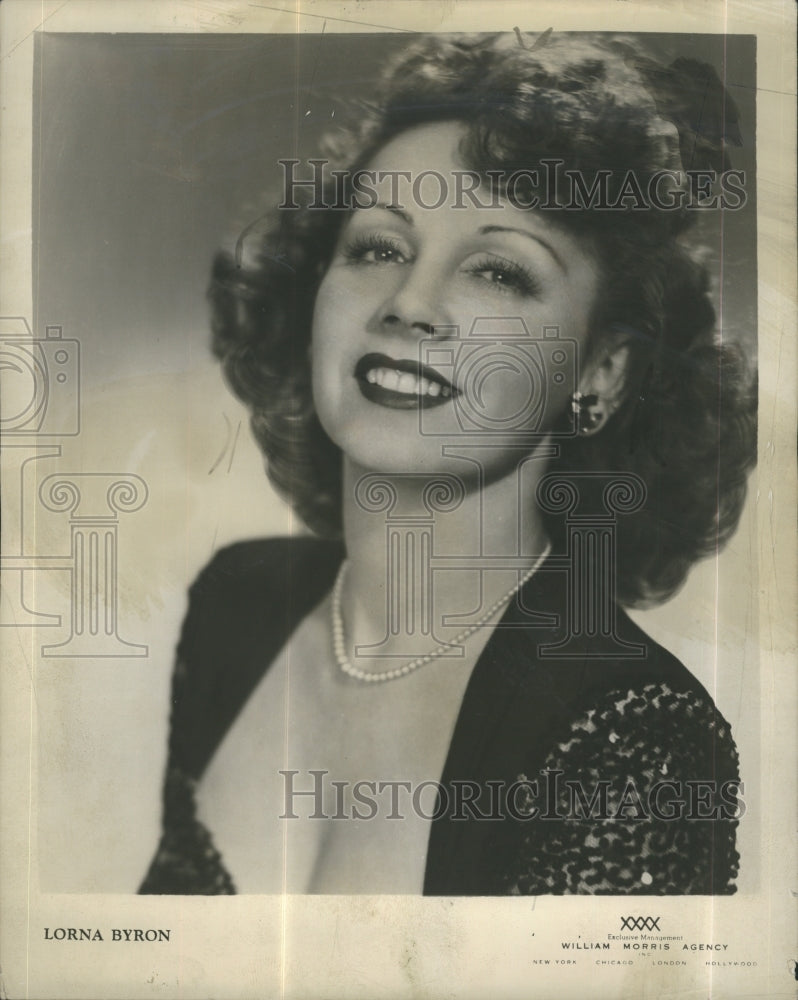 1946 Press Photo Lorna Byron - Historic Images