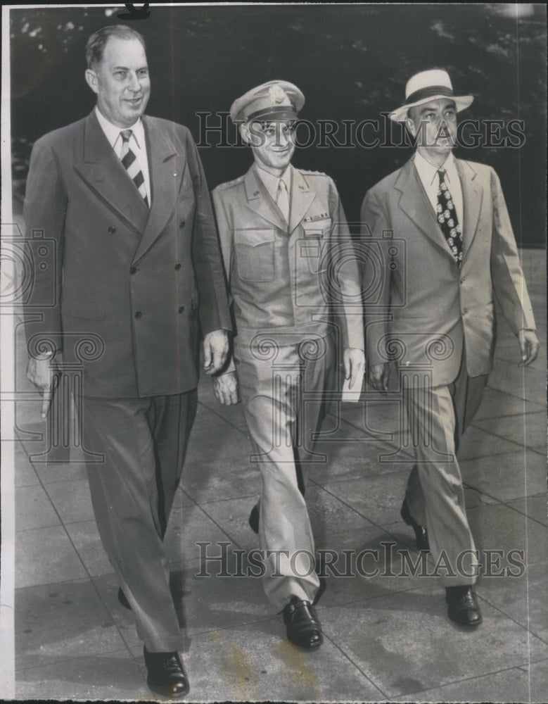 1948 Press Photo Lucius Clay,William Draper,Kenneth Royal - Historic Images