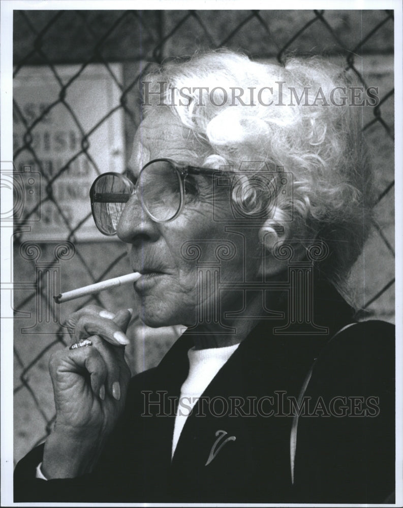 1996 Press Photo Violet Amirault After Court Charge of Child Molestation - Historic Images