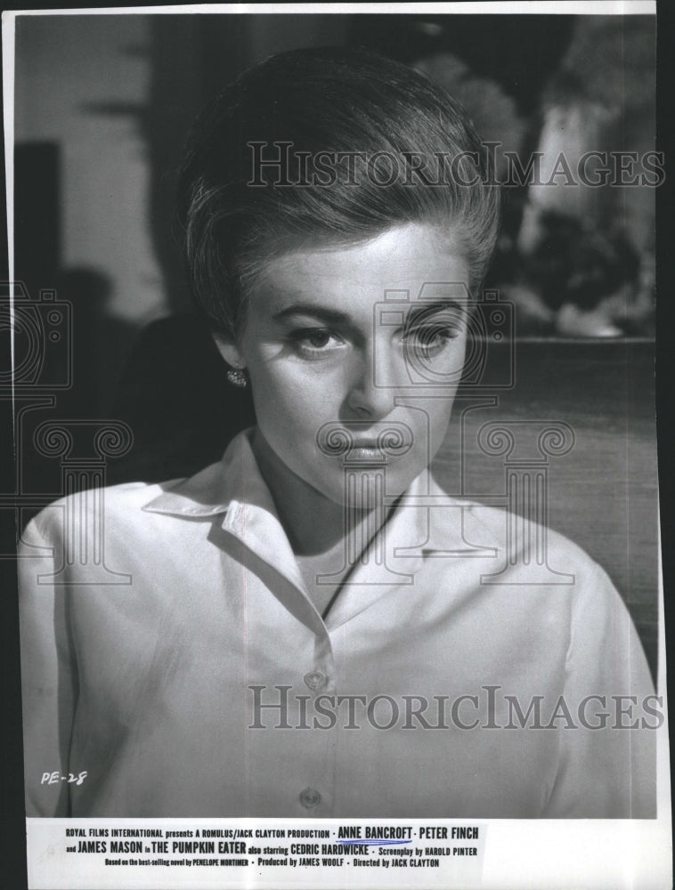 1966 Press Photo Actress Anne Bancroft. - Historic Images