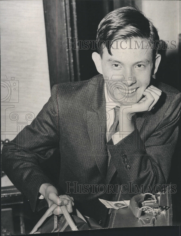 1960 Press Photo Alfred Hebert Chinese American Came to US to Find Father - Historic Images