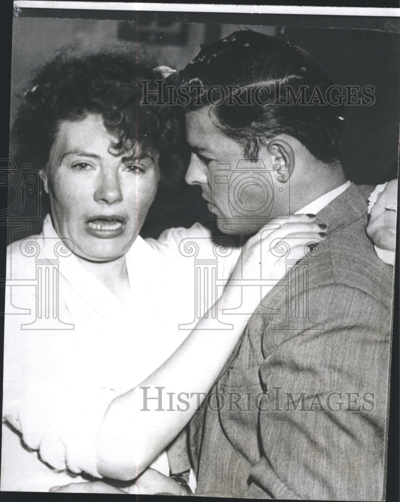1956 Press Photo Mr &amp; Mrs Heppler Arrested on Suspicion of Robbery - Historic Images