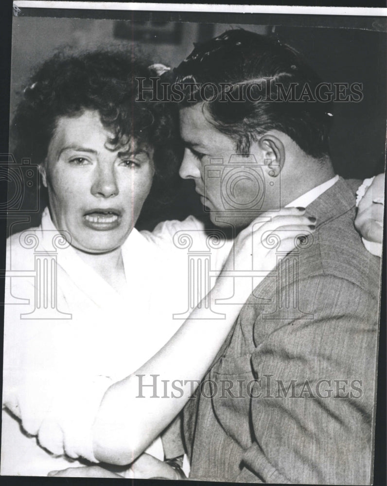 1956 Press Photo Mr & Mrs Heppler Arrested on Suspicion of Robbery - Historic Images