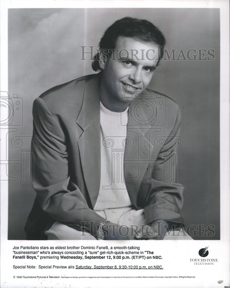 1990 Press Photo Joe Pantoliano Stars In The Fanelli Boys - Historic Images