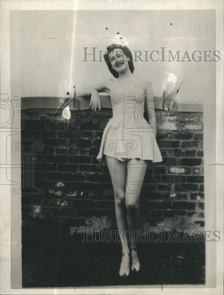 1940 Press Photo Gloria Humphries Wins Miss Massachusetts - Historic Images