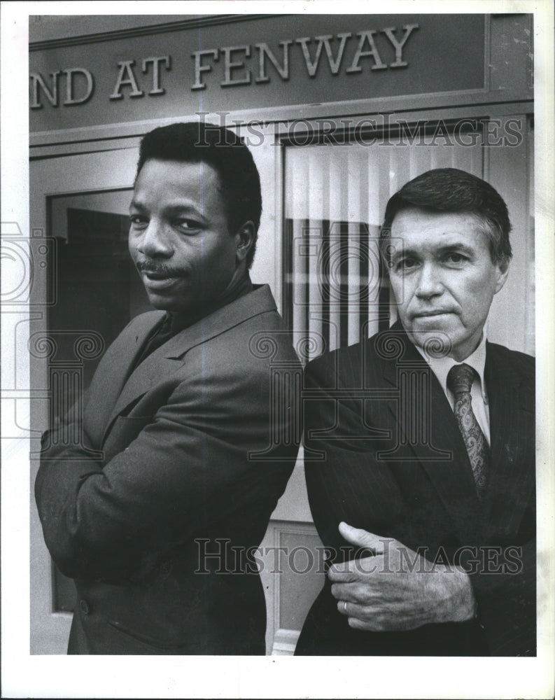 1989 Press Photo Carl Weathers, Mickey Roache - Historic Images