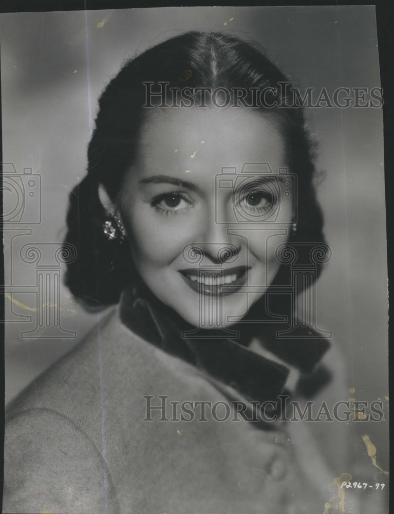 1950 Press Photo Arleen Whelan, star of "Dear Wife" - Historic Images