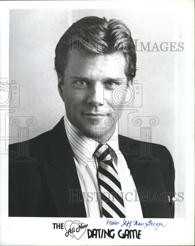 1988 Press Photo Jeff MacGregor, host of The All New Dating Game TV show - Historic Images