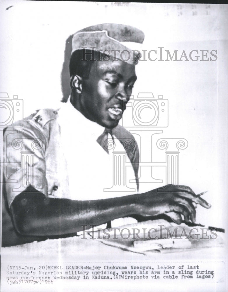 1966 Press Photo Major Chukwuma Nzeogwu, Nigera - Historic Images