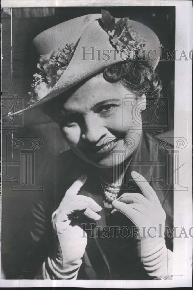 1958 Press Photo Bessie A. Buchanan, Assemblywoman of Democrat Party. - Historic Images