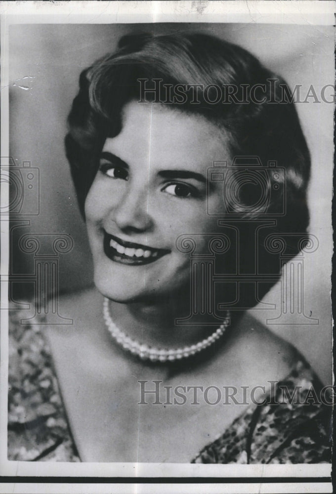 1959 Press Photo Bonnie Ruth Buchanan, daughter of U.S. Chief of Protocol - Historic Images