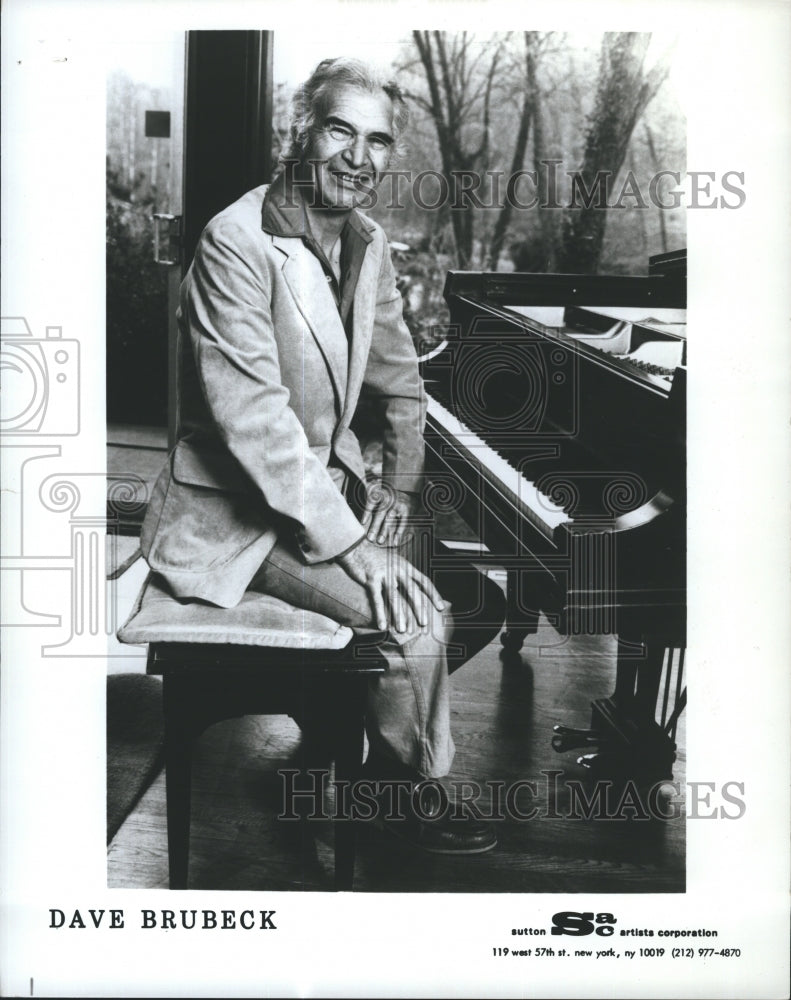 Press Photo Dave Brubeck Pianist - Historic Images