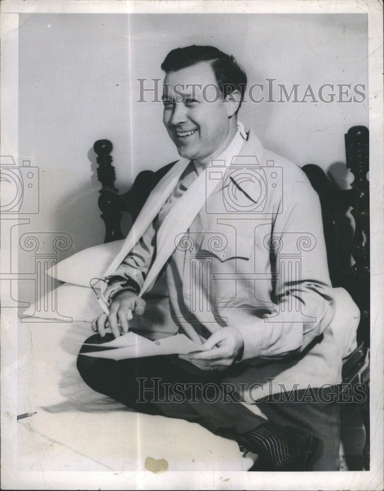 1955 Press Photo Walther Reuther President of UAW Union - Historic Images