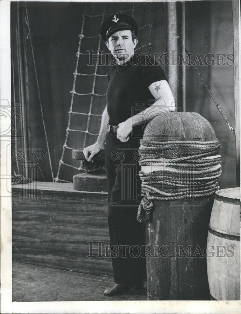 1957 Press Photo Actor George Wallace . - Historic Images