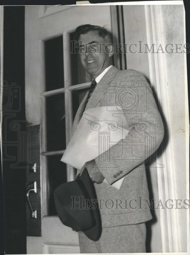 1938 Press Photo Henry Wallace Secretary Of Agriculture - Historic Images