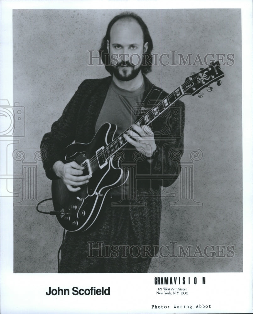 Press Photo Circa 1980s Jazz Guitarist Composer John Scofield Gramavision Label - Historic Images