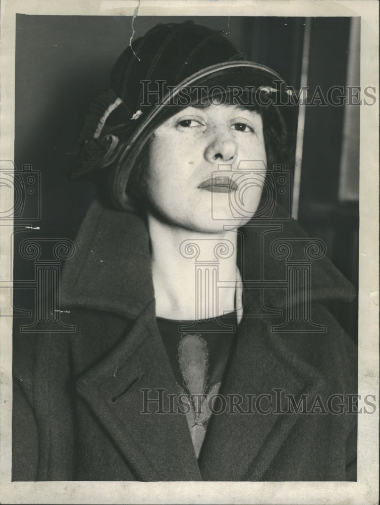 1927 Press Photo Margaret Scholl Wife Of Child Murderer Walter Scholl - Historic Images